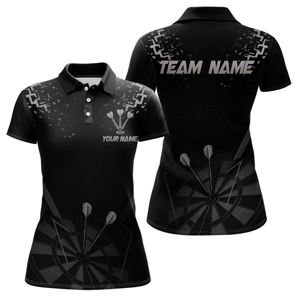 Maxcorners Personalized Dart Shirt For Men With Black Dartboard And Silver Darts Arrows  LM1805