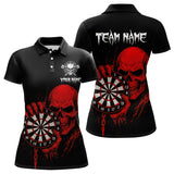 Maxcorners Men’s Darts Shirt With Navy Owl And Grunge Dartboard, Custom Name Option LM2404