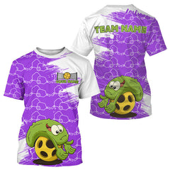 Maxcorners Pickle Plays Pickleball Custom Pickleball T-Shirt For Men, Pickleball Gift | Purple LM1708