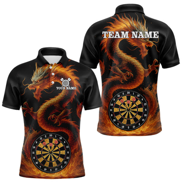 Maxcorners Custom Funny Dragon Darts Shirt For Men Personalized Darts Jerseys, Darts Team Shirt MT2108