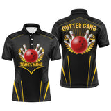 Maxcorners Gutter Gang Funny Bowling Customized Name 3D Shirt