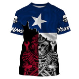 Texas Flag Riding Jersey - Personalized UPF30+ Motocross Off-Road Dirt Bike Motorcycle Racewear