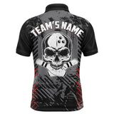 Maxcorners Skull Bowling Classic Customized Name And Team Name 3D Shirt