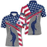 MaxCorners Bowling And Pins Camo Us Flag Customized Name, Team Name 3D Polo Shirt Unisex