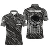 Maxcorners Personalized Polo Bowling Jerseys Camo Bowling Shirt Unisex