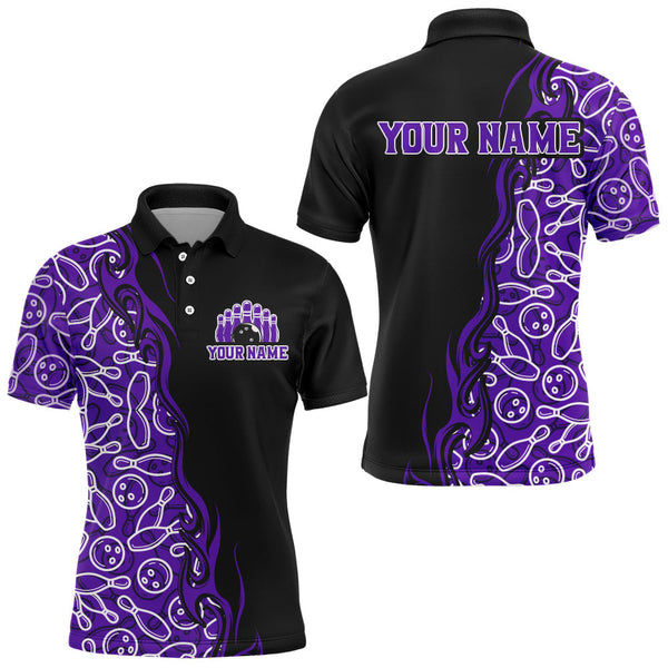 Maxcorners Custom Bowling Shirt Personalized Bowling Jersey Bowling Team League Polo Shirt LM0607