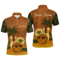 Maxcorners Summer Bowling Shirt for Men and Women Bowling Team League Polo Gift for Bowlers TU0506