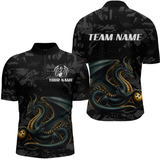 Maxcorners Dragon Bowling Team Shirt Custom Dragon Bowling Jersey Polo Bowling Performance