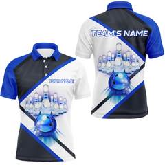 Maxcorners Light Bowling Multicolor Option Customized Name 3D Shirt