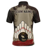 Maxcorners Funny Bowling Ball Classic Customized Name And Team Name 3D Shirt