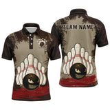 Maxcorners Funny Bowling Ball Classic Customized Name And Team Name 3D Shirt