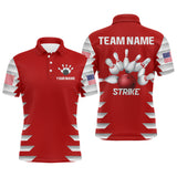 Maxcorners American Strike Bowling Team Customized Name And Team Name 3D Shirt