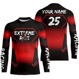 Maxcorners Custom Motocross Jersey Kid Men Women Upf30+ Red Dirt Bike Shirt MX Off-Road Rider Motorcycle MT2809
