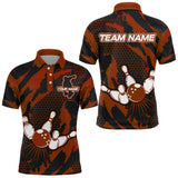 Maxcorners Retro Bowling Jerseys Team League Multicolor Option Customized Name 3D Shirt