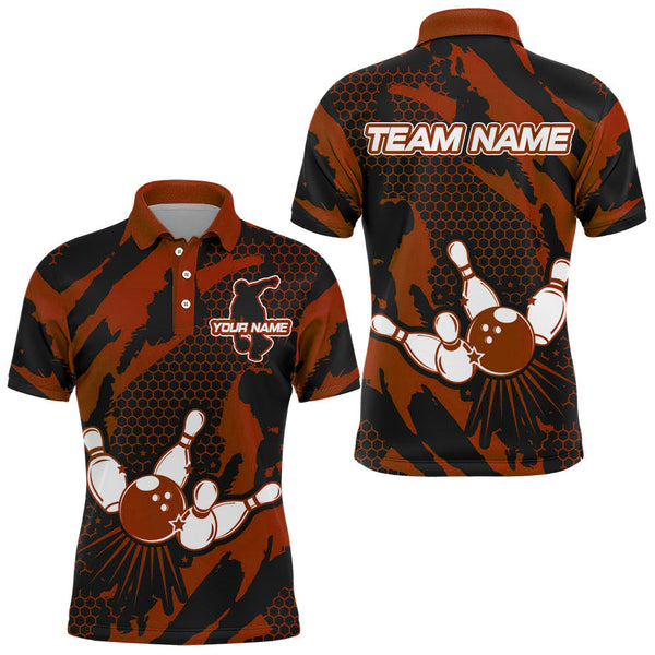 Maxcorners Retro Bowling Jerseys Team League Multicolor Option Customized Name 3D Shirt