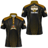 Maxcorners Vintage Bowling Team Multicolor Option Customized Name 3D Shirt