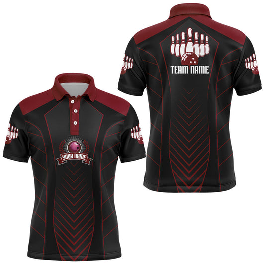 Maxcorners Vintage Bowling Team Multicolor Option Customized Name 3D Shirt