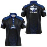 Maxcorners Vintage Bowling Team Multicolor Option Customized Name 3D Shirt