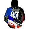 Maxcorners Adult ATV Quad Hoodie Men Women Custom Patriotic ATV Motocross Quad Bike Hooded Jersey MT2709
