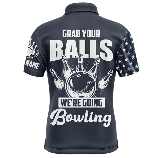 Maxcorners Grab Your Balls We're Going Bowling Customized Name 3D Shirt