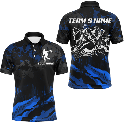 Maxcorners Camo Bowling Team League Multicolor Option Customized Name 3D Shirt