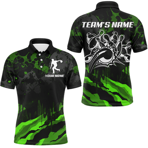 Maxcorners Camo Bowling Team League Multicolor Option Customized Name 3D Shirt