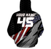 Maxcorners American Flag Quad Bike Hoodie Personalized ATV Motocross Hooded Jersey Men Women MT2709