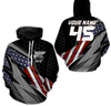 Maxcorners American Flag Quad Bike Hoodie Personalized ATV Motocross Hooded Jersey Men Women MT2709