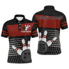 Maxcorners Bowling Multicolor Option Customized Name And Team Name 3D Shirt
