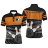 Maxcorners Bowling Multicolor Option Customized Name And Team Name 3D Shirt