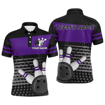 Maxcorners Bowling Multicolor Option Customized Name And Team Name 3D Shirt