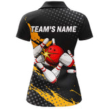 Maxcorners Funny Bowling Personalized All Over Printed Shirt For Women