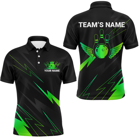 Maxcorners Team League Bowling Multicolor Option Customized Name 3D Shirt