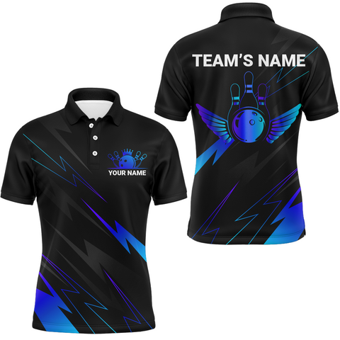 Maxcorners Team League Bowling Multicolor Option Customized Name 3D Shirt