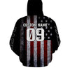 Maxcorners USA Flag Quad Bike Hoodie For Adult ATV Motocross Hooded Jersey Patriotic Off-Road Extreme PDT909 MT2809