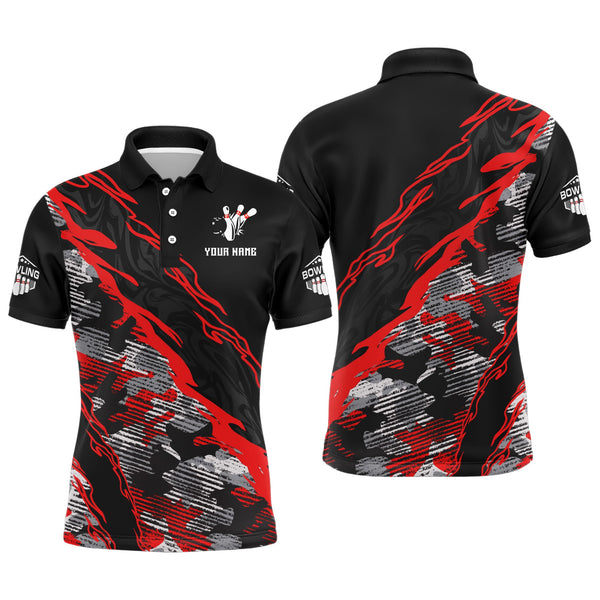 Maxcorners Camo Bowling Magma Multicolor Option Customized Name And Team Name 3D Shirt