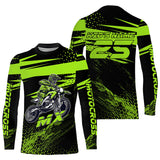 Maxcorners Green Motocross Racing Jersey Upf30+ Dirt Bike Shirt Motorcycle Off-Road MX Jersey MT2709