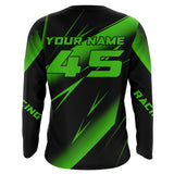 Maxcorners Motocross Racing Jersey Green Upf30+ Dirt Bike Shirt Motorcycle Off-Road Jersey MT2709