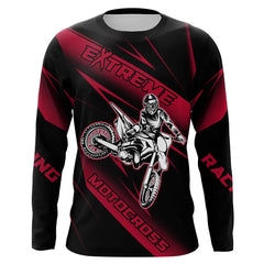 Maxcorners Motocross Racing Jersey Pink Upf30+ Dirt Bike Shirt Motorcycle Off-Road Jersey MT2709