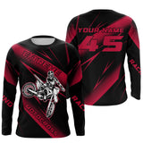 Maxcorners Motocross Racing Jersey Pink Upf30+ Dirt Bike Shirt Motorcycle Off-Road Jersey MT2709