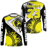 Maxcorners Motocross Jersey Yellow Custom Dirt Bike Shirt For Kid Men Women Off-road Racing Shirt MT2709