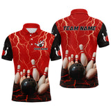 Maxcorners Custom Eagle Blue Bowling Shirt for Men Women Team Eagle Bowling Jersey Shirts