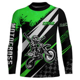Maxcorners Dirt Bike MX Racing Jersey Green Upf30+ Motocross Shirt Women Kid Off-Road Shirt MT2709