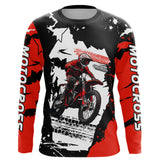 Maxcorners Dirt Bike Racing Jersey Red Upf30+ Motocross Shirt Men Kid Women Off-Road Jersey MT2709