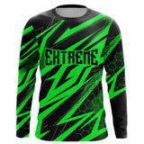 Maxcorners Motocross Jersey Kid Men Women Upf30+ Green Racing Dirt Bike Shirt Off-Road Motorcycle MT2709