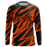Maxcorners Motocross Jersey Kid Men Women Upf30+ Orange Racing Dirt Bike Shirt Off-Road Motorcycle MT2709