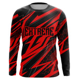 Maxcorners Motocross Jersey Kid Men Women Upf30+ Red Racing Dirt Bike Shirt Off-Road Motorcycle MT2709