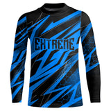 Maxcorners Motocross Jersey Kid Men Women Upf30+ Blue Racing Dirt Bike Shirt Off-Road Motorcycle MT2709