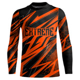 Maxcorners Motocross Jersey Kid Men Women Upf30+ Orange Racing Dirt Bike Shirt Off-Road Motorcycle MT2709