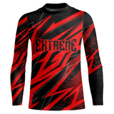 Maxcorners Motocross Jersey Kid Men Women Upf30+ Red Racing Dirt Bike Shirt Off-Road Motorcycle MT2709